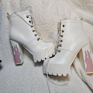 Dolls Kill Icy Hustler Platform Boots